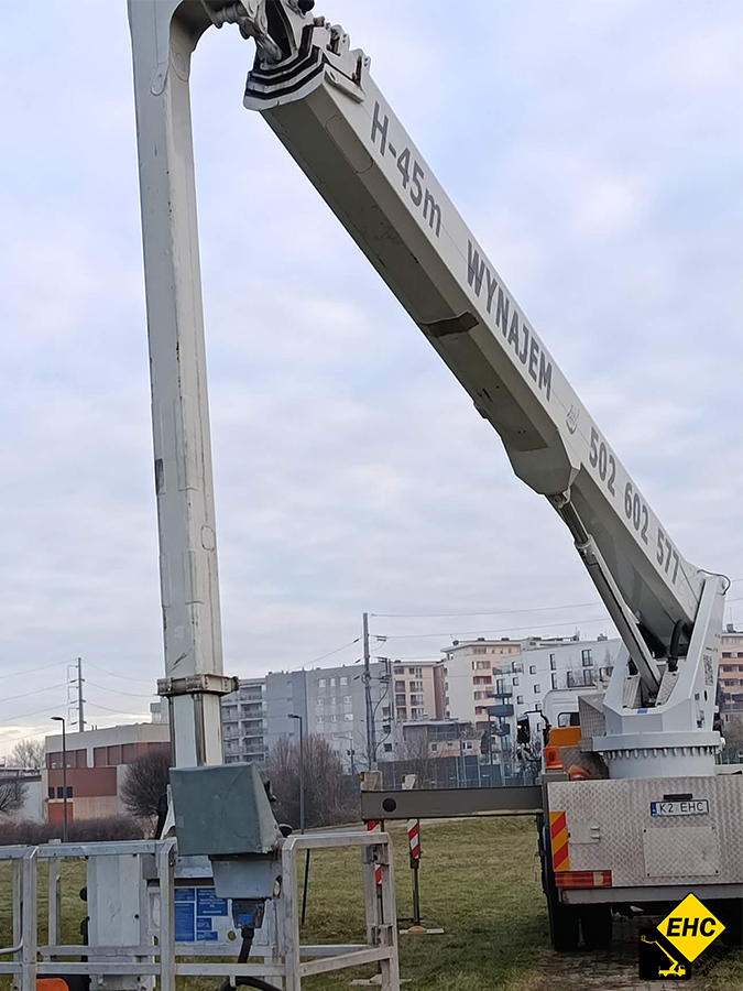 sieci napowietrze podnośnik koszowy