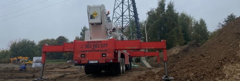 podkłady pod podpory podnośnika koszowego