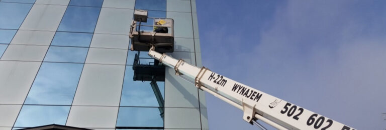 Oklejanie Szyb Podnosnik Koszowy Krakow