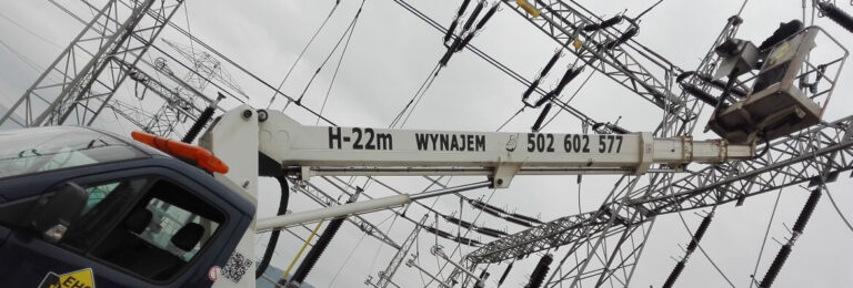 Wynejem podnośnika do sieci napowietrzych