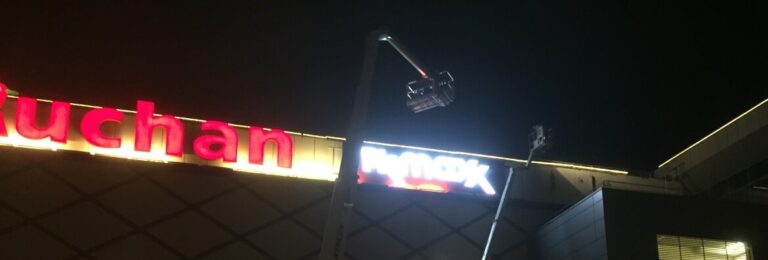 Zlecenie nocne - wynajem zwyżki koszowej