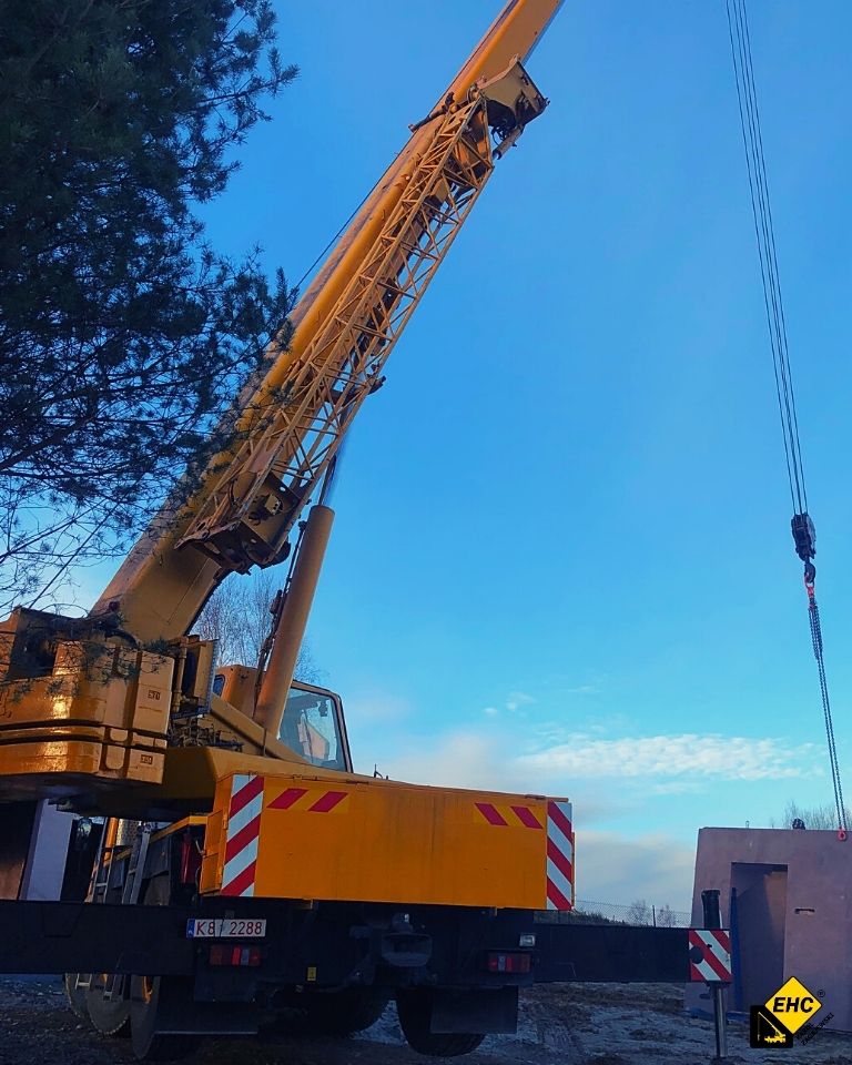 żuraw samochodowy budowa bhp