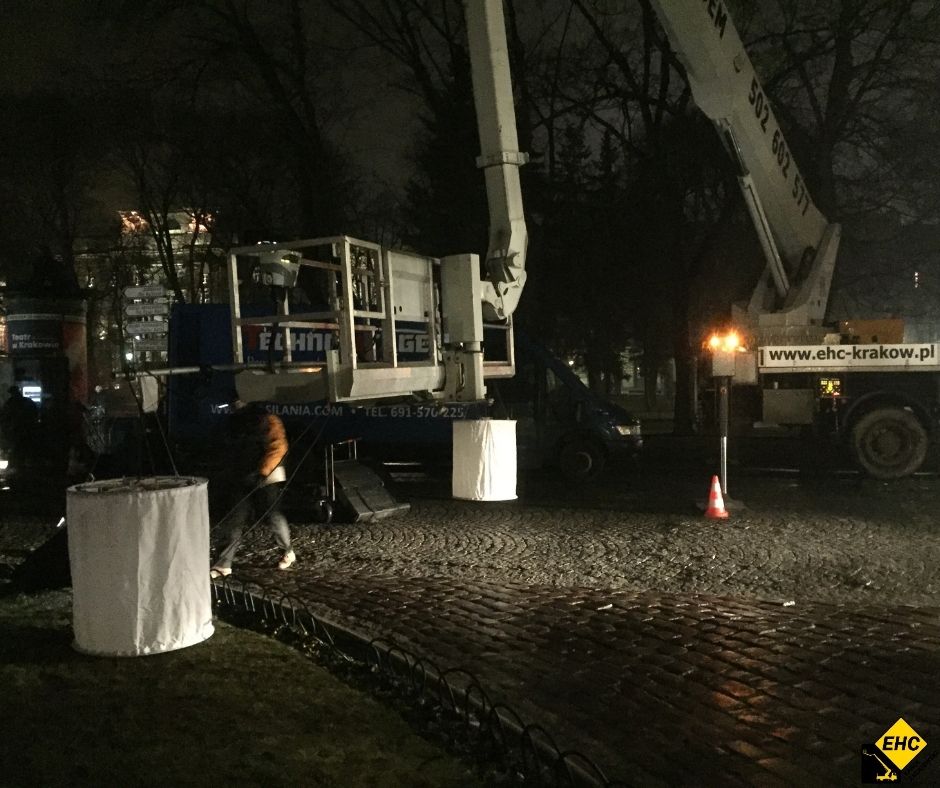 wypożyczalnia podnośników koszowych na plan filmowy