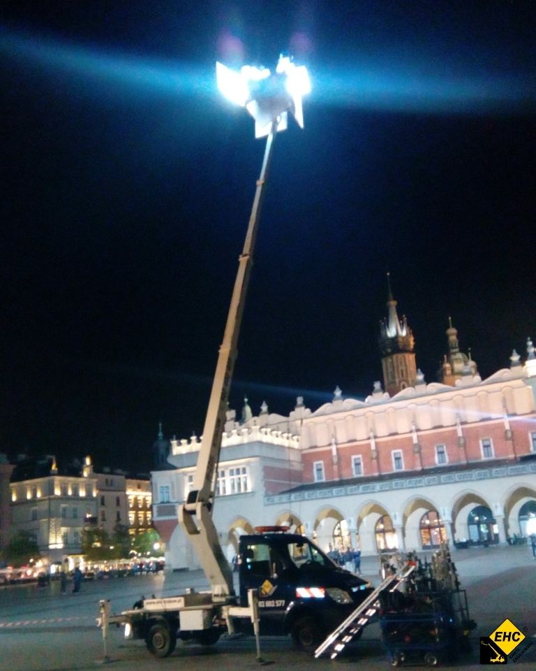 wypożyczalnia podnośników koszowych na plan filmowy