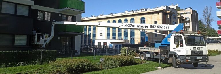 balkony inspekcja z podnośnika