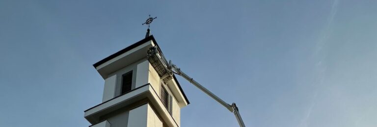 jak pomalowac sciane wysoko
