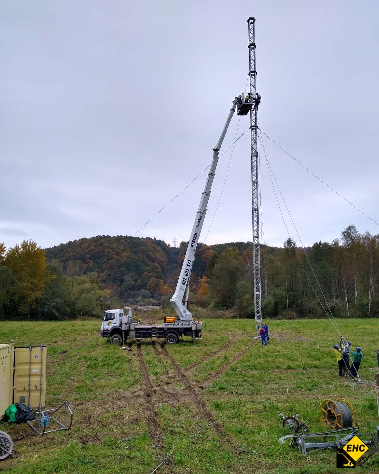 wysięgnik koszowy telekomunikacja