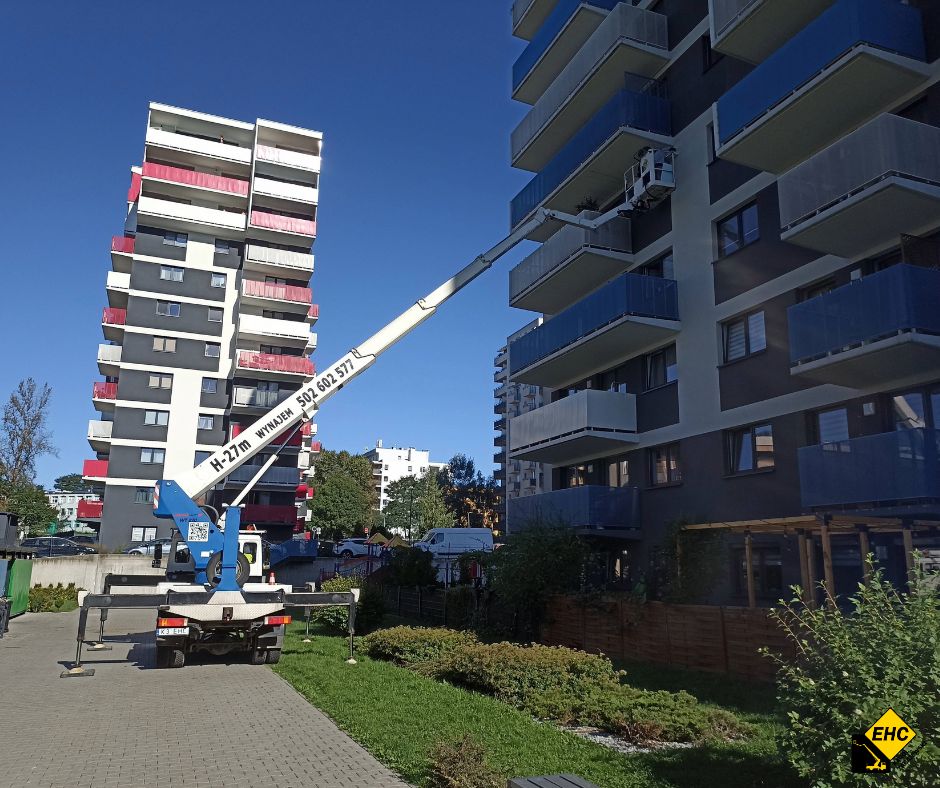 balkony inspekcja z podnośnika