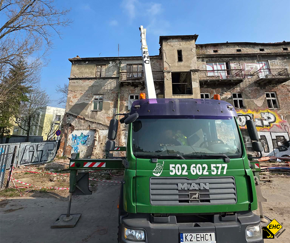 zwyżka h-45 do prac rozbiórkowych