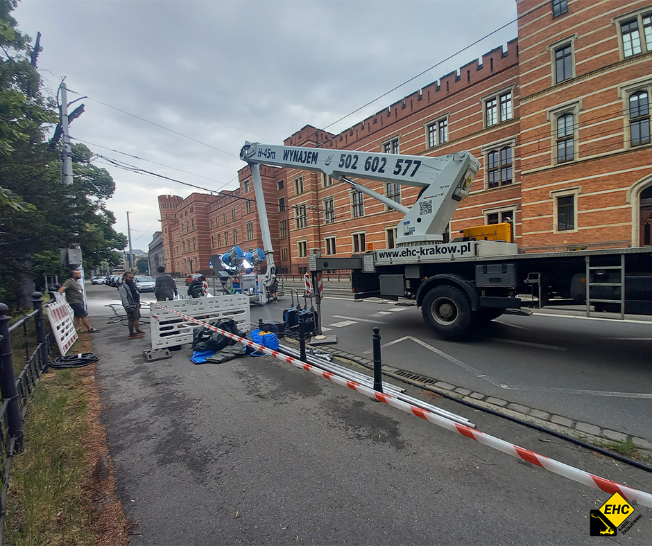 wypozyczalnia podnosników na plan filmowy